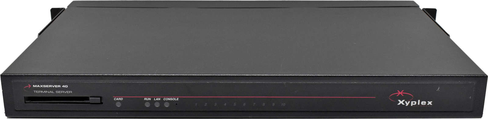 Xyplex-MaxServer-40-AD-1640-014-40-Port-Terminal-S-001.jpg Xyplex MaxServer 40 AD-1640-014 40-Port Terminal Server +Rack Ears