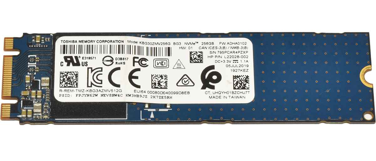 Toshiba KBG30ZMV256G SSD 256GB M.2 2280 PCIe 3.0 x2 NVMe Toshiba KBG30ZMV256G SSD 256GB M.2 2280 PCIe 3.0 x2 NVMe