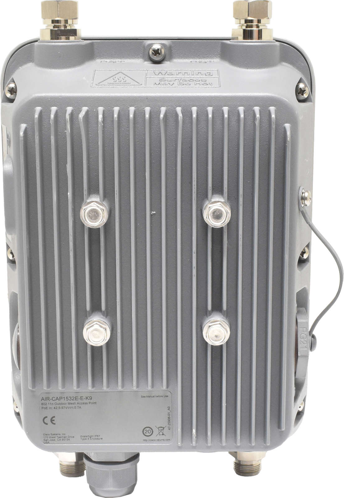 Cisco-AIR-CAP1532E-E-K9-Access-Point-Outdoor-802-1-002.jpg Cisco AIR-CAP1532E-E-K9 Access Point Outdoor 802.11n 5GHz 2.4GHz No AC Adapter