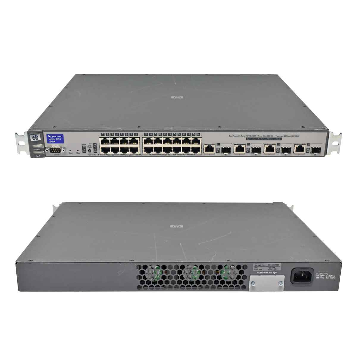 HP ProCurve 2824 J4903A 24-Port Gigabit Ethernet Switch 4x SFP HP ProCurve 2824 J4903A 24-Port Gigabit Ethernet Switch 4x SFP