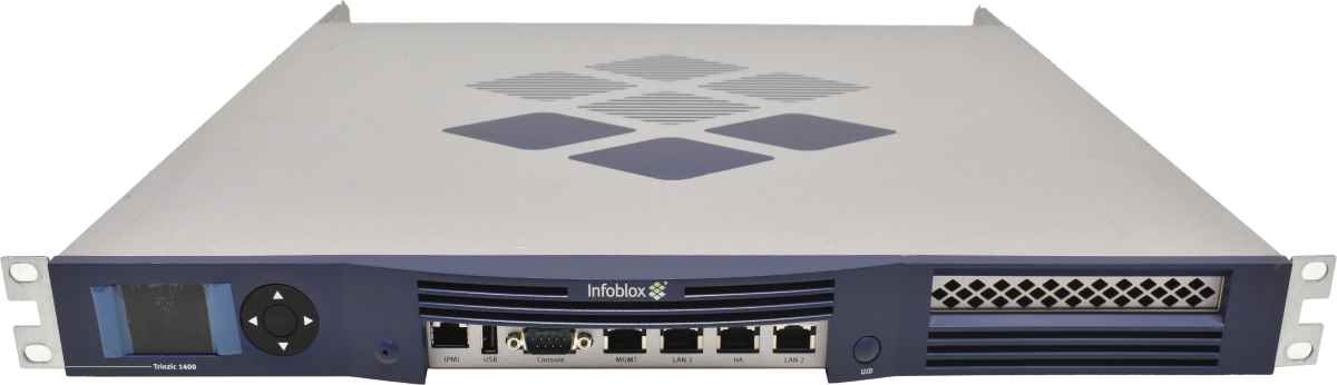 Infoblox Trinzic 1400 Reporting Appliance TE-1410-NS1MSGRID-AC + Mount Brackets no HDD Infoblox Trinzic 1400 Reporting Appliance TE-1410-NS1MSGRID-AC + Mount Brackets no HDD