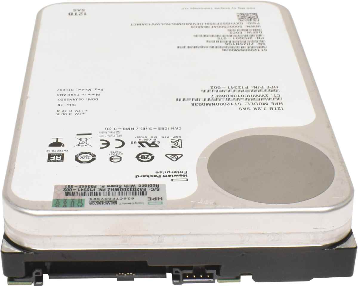 HP Seagate 12TB P12341-002 ST12000NM0038 3.5" 7.2K 12G SAS HDD Festplatte