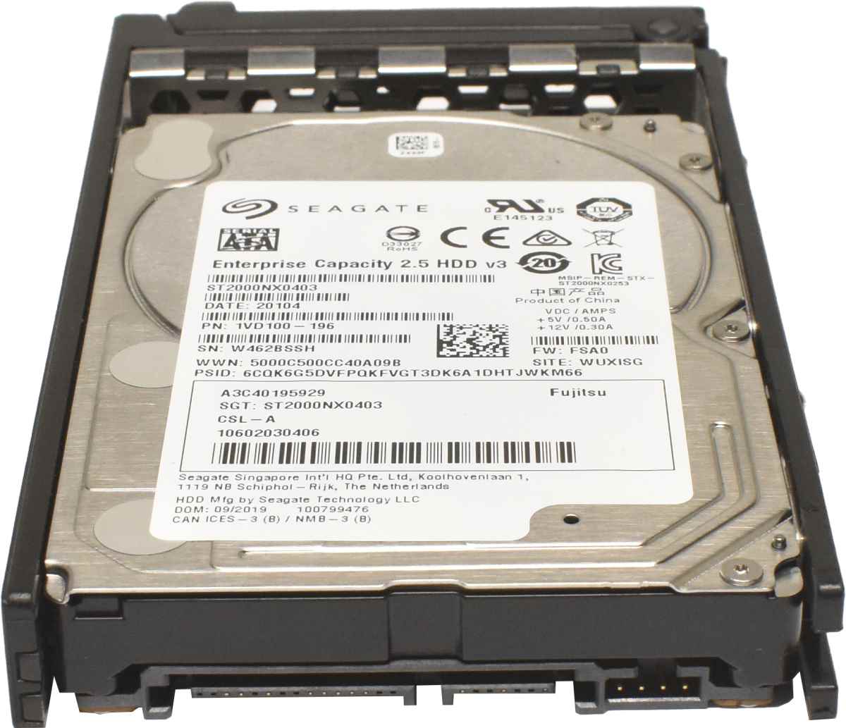 Fujitsu Seagate 2TB 2.5" 7.2K 6G SATA HDD Festplatte ST2000NX0403 A3C40195929 Fujitsu Seagate 2TB 2.5" 7.2K 6G SATA HDD Festplatte ST2000NX0403 A3C40195929