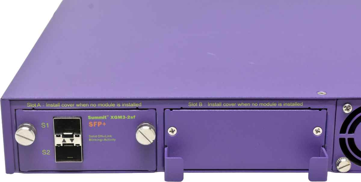 Extreme Summit X460-48t 16402 48-Port RJ-45 GE Switch 4x 1G SFP +Network Module 1x PSU