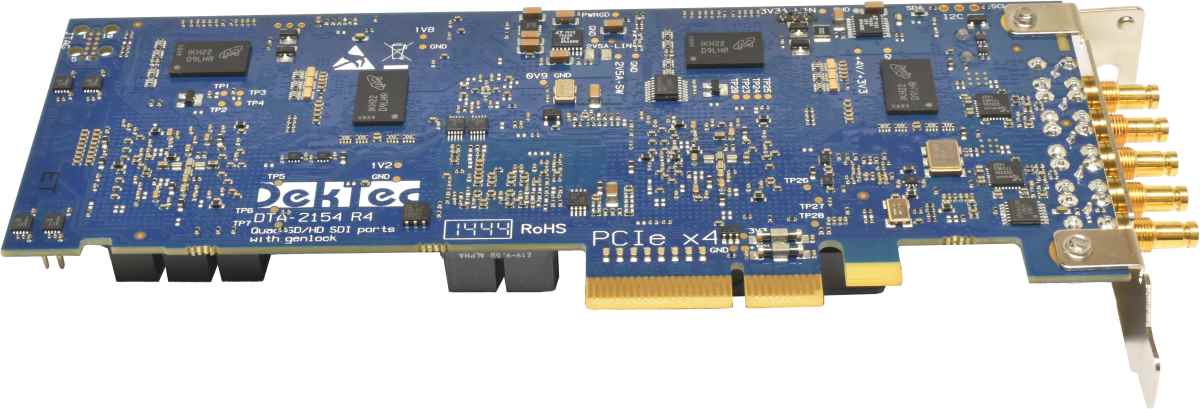 DekTec DTA-2154 R4 Quad HD-SDI / ASI Ports for PCle + genlock LP DekTec DTA-2154 R4 Quad HD-SDI / ASI Ports for PCle + genlock LP