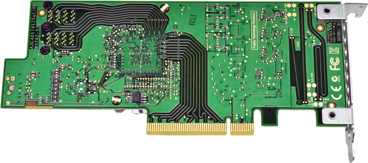 Fujitsu RAID Controller D3327-A12 GS3 A3C40176030 PCIe x8 8-Port 2x 12G Mini SAS HD SFF-8643 2x SAS Cable LP Fujitsu RAID Controller D3327-A12 GS3 A3C40176030 PCIe x8 8-Port 2x 12G Mini SAS HD SFF-8643 2x SAS Cable LP