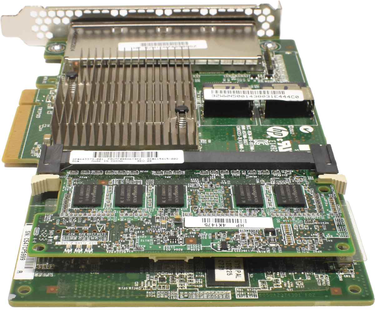 HP Smart Array P822 SAS RAID Controller 6Gb PCIe x8 2GB FBWC 643379-001 + BBU +2x Kabel