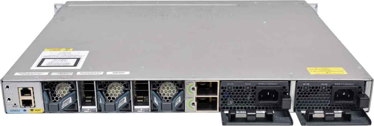 Cisco Catalyst WS-C3850-48T-L 48-Port RJ-45 stackable GE Switch +10G NIC Module +GBICs Cisco Catalyst WS-C3850-48T-L 48-Port RJ-45 stackable GE Switch +10G NIC Module +GBICs