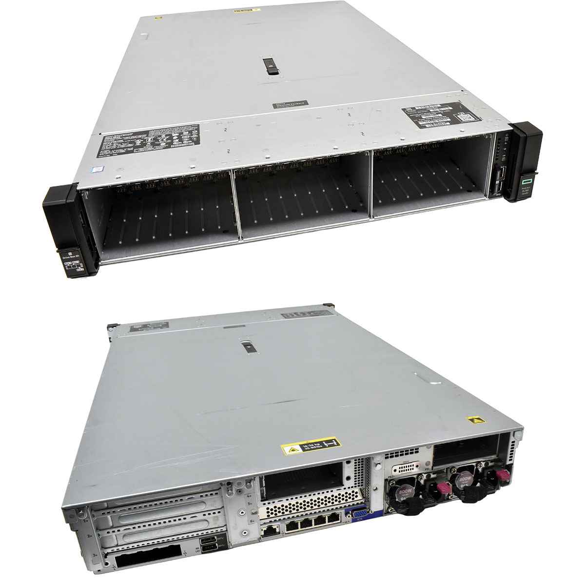 HP ProLiant DL380 G10 2U ohne CPU 2x Kühler 0GB RAM DDR4 28x SFF 2,5 P816i-a Expander
