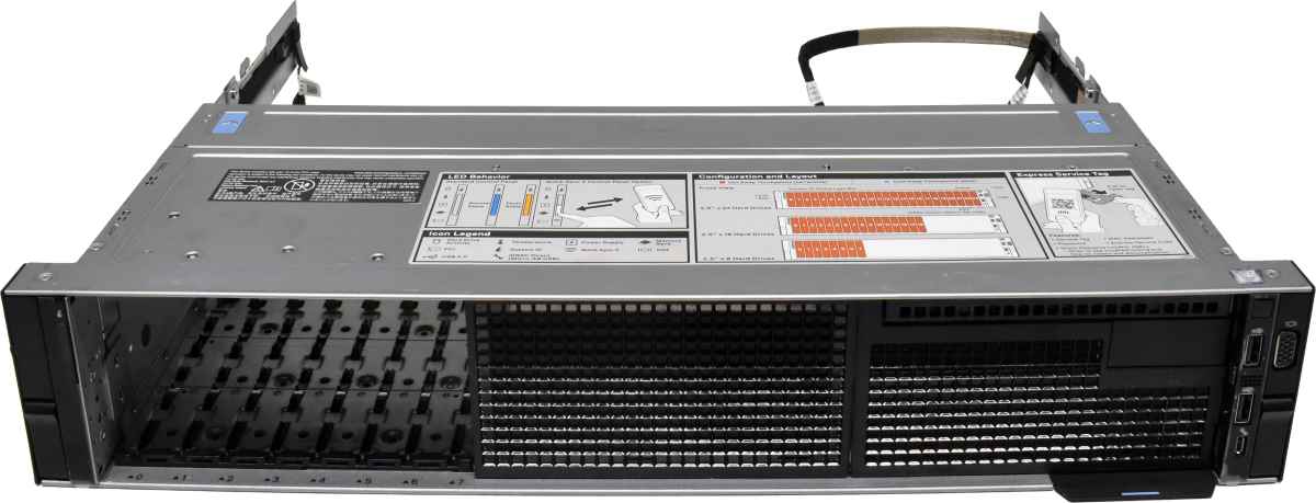 Dell PowerEdge R740xd Front Panel Cage Chassis 8x 2,5 SFF VGA 2x USB iDrac micro USB