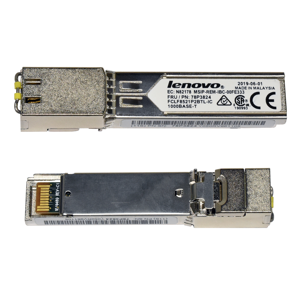 Lenovo SFP Transceiver 1000Base-T RJ-45 00FE333 Lenovo SFP Transceiver 1000Base-T RJ-45 00FE333
