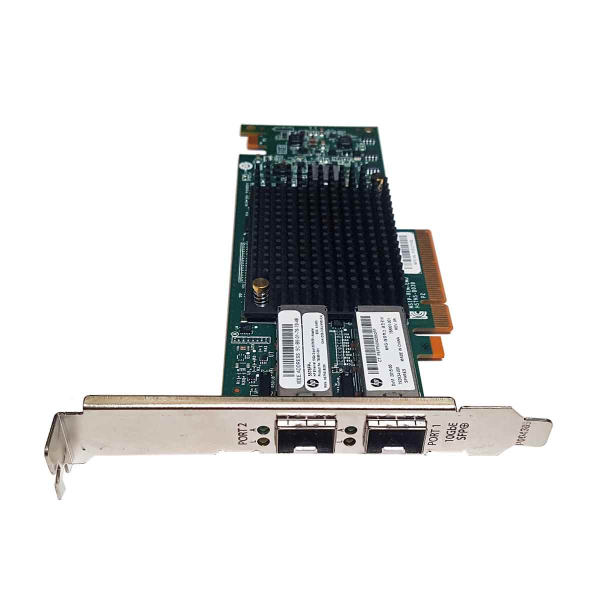 HP 557SFP+ Dual-Port 10GbE PCI-E x8 Server Adapter 788991-001 792834-001 FP HP 557SFP+ Dual-Port 10GbE PCI-E x8 Server Adapter 788991-001 792834-001 FP