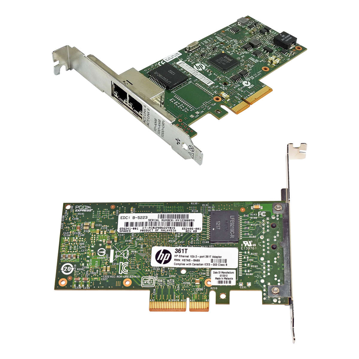 HP-361T-Dual-Port-Gigabit-Network-Adapter-PN-45249-004.jpg HP 361T Dual-Port Gigabit Network Adapter PN: 452495-001 SP#: 656241-001 FP