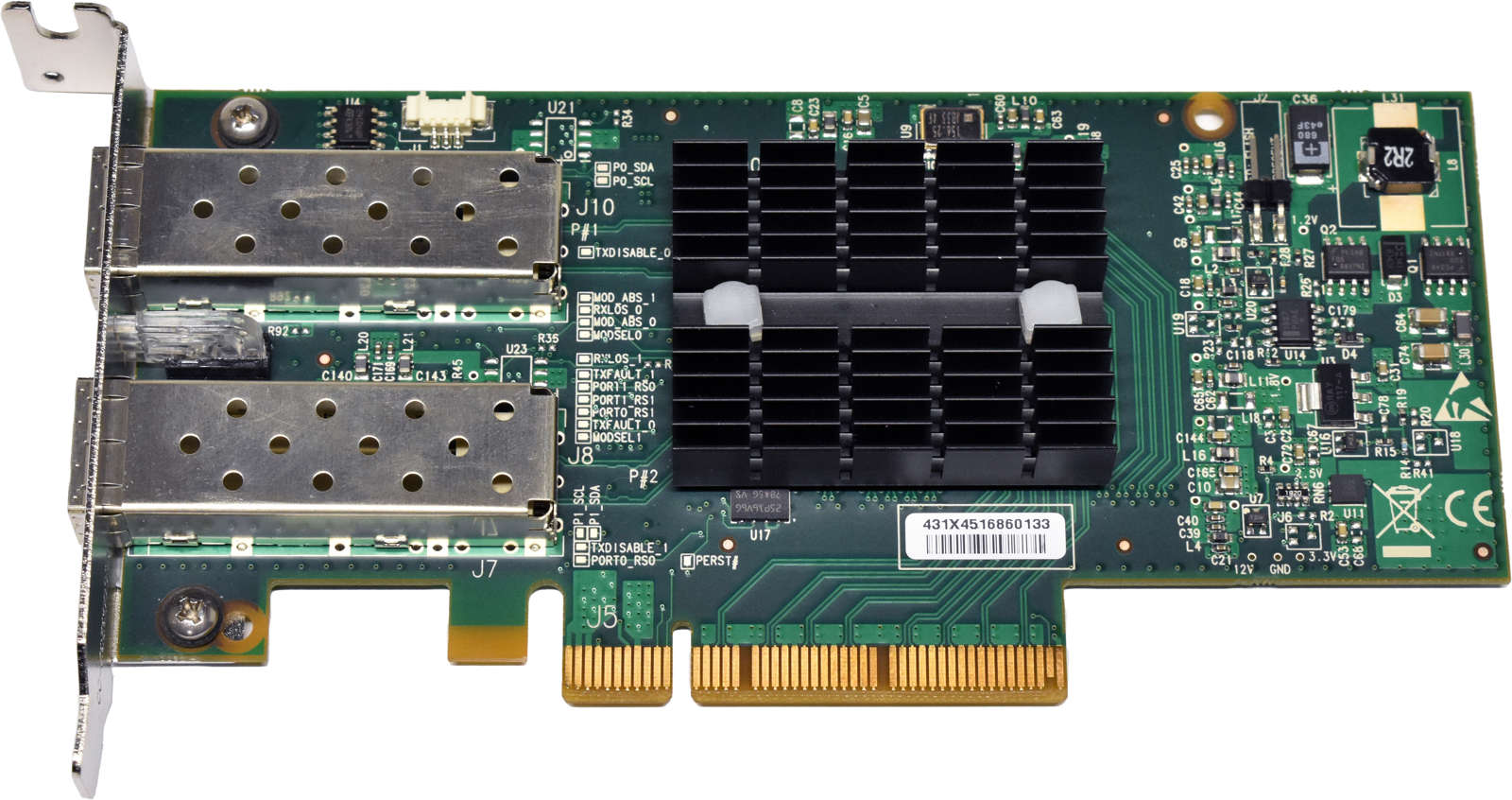 IBM-Mellanox-00E1856-Dual-Port-10G-SFP-RoCE-SR-Net-004.jpg IBM Mellanox 00E1856 Dual-Port 10G SFP+ RoCE SR Network Adapter PCIe x8 LP +GBICs