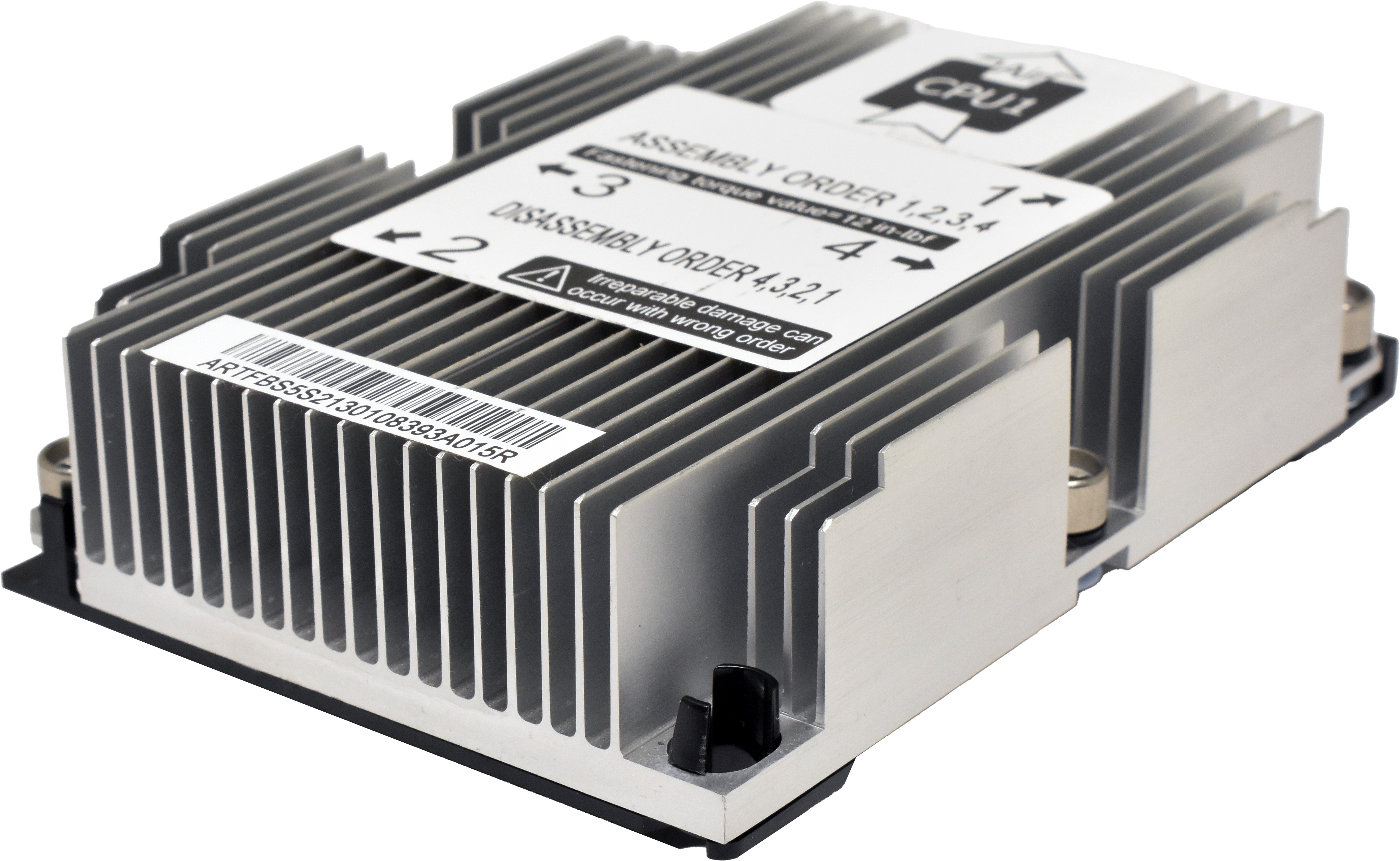 Quanta CPU1 Heatsink / Kühler for T42S-2U Server Node Quanta CPU1 Heatsink / Kühler for T42S-2U Server Node