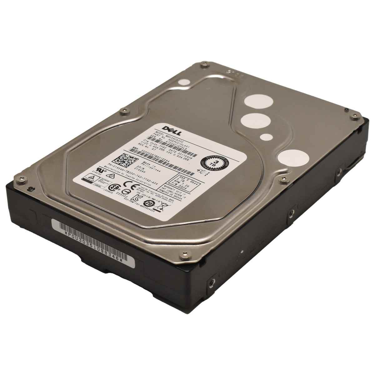 DELL Toshiba 3TB 3.5" 7.2K 6G SAS HDD Festplatte MG03SCA300 014X4H