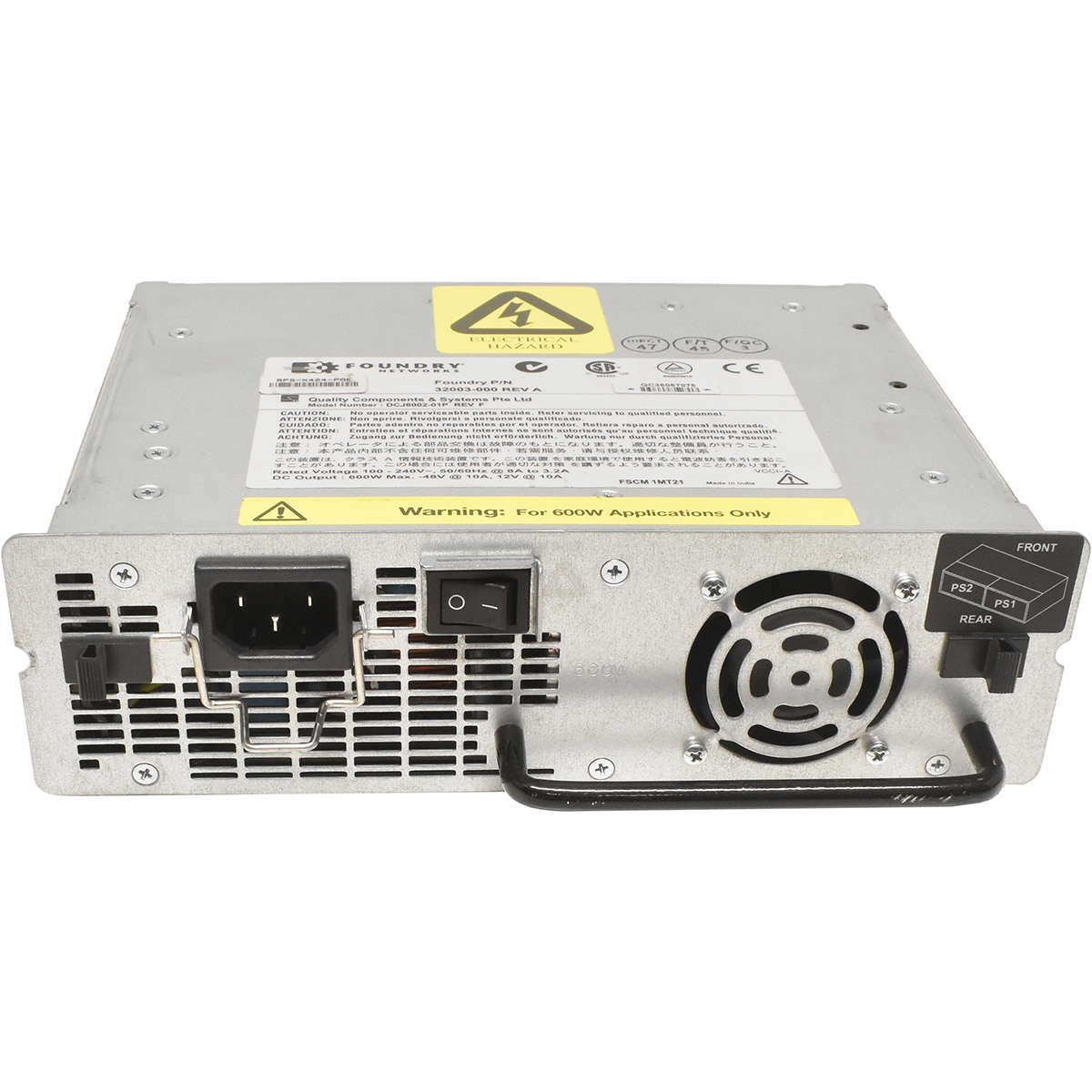 Foundry-Networks-Netzeil-PSU-600W-für-RPS8-DCJ6002-001.jpg Foundry Networks Netzeil / PSU 600W für RPS8 DCJ6002-01P 32003-000