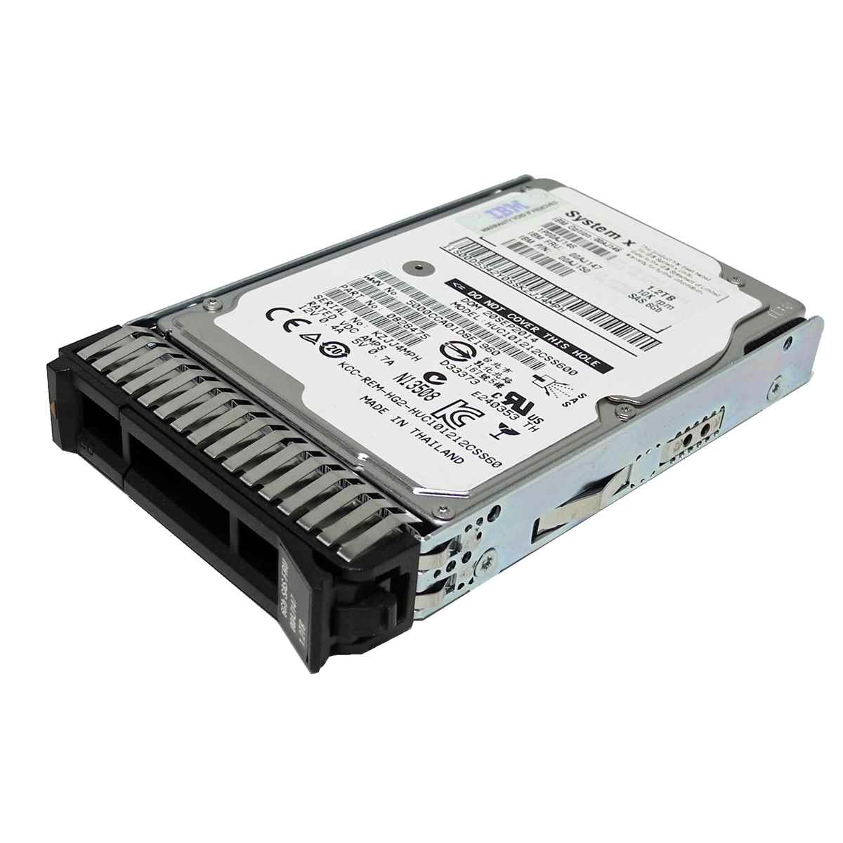 IBM Lenovo 1,2TB 2.5“ 10K 12G SAS HDD/Festplatte 00WG701 00WG704 mit Rahmen IBM Lenovo 300GB 2.5“ 15K 12G SAS HDD/Festplatte 00WG661 00WG664 mit Rahmen