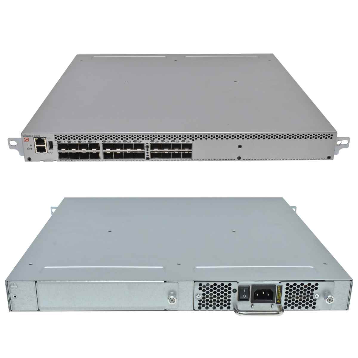 Brocade 6505 NA-6505-12-16G-MC-1R 80-1008310-02 SAN FC Switch 24 akt. Ports + 24 16G GBICs