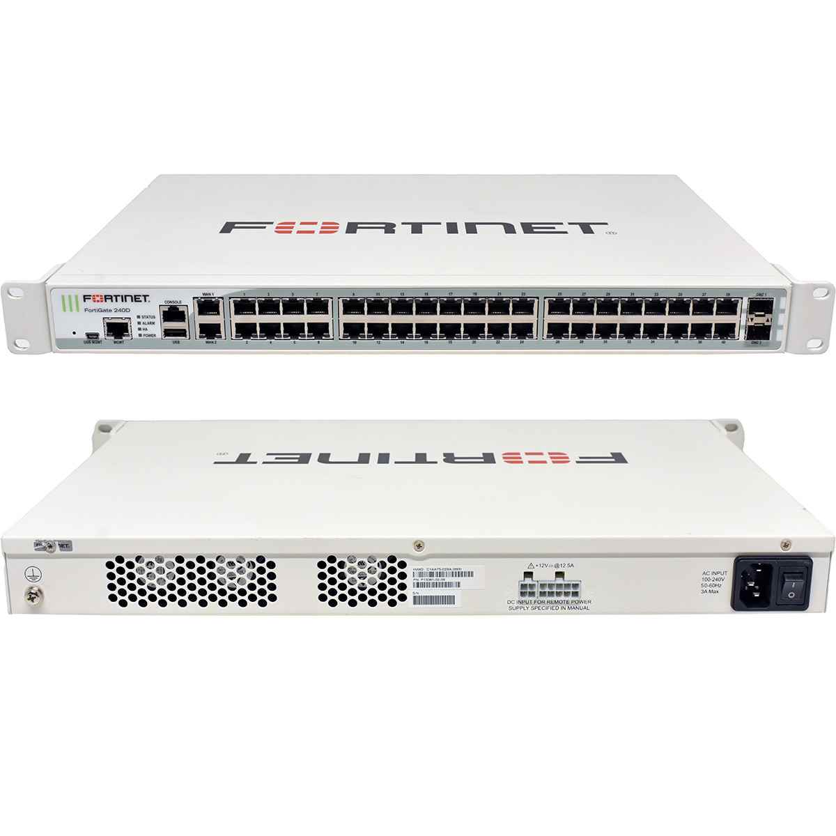 Fortinet FortiGate 240D FG-240D 40-Port RJ-45 GE 2x WAN RJ-45 GE 2x SFP GE Fortinet FortiGate 240D FG-240D 40-Port RJ-45 GE 2x WAN RJ-45 GE 2x SFP GE