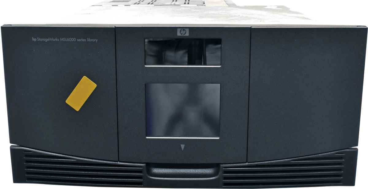 HP MSL6030 LTO-3 30-Tape Library AD612A  with two Tape Drives
