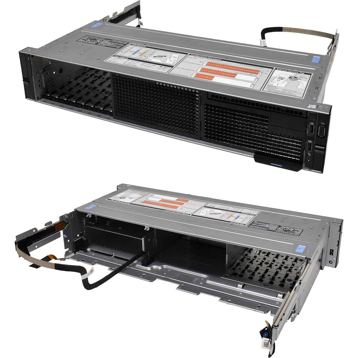 Dell PowerEdge R740xd Front Panel Cage Chassis 8x 2,5 SFF VGA 2x USB iDrac micro USB