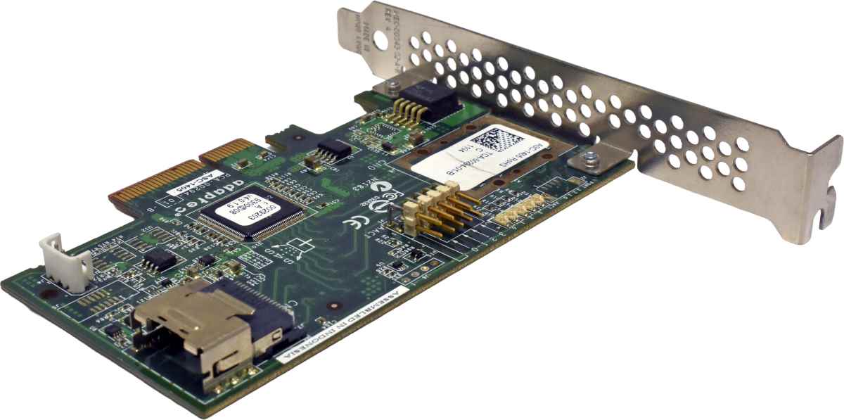 Adaptec ASC-1405 TCA-00294-01-B 3G PCIe x4 SAS/SATA Non RAID HBA FP