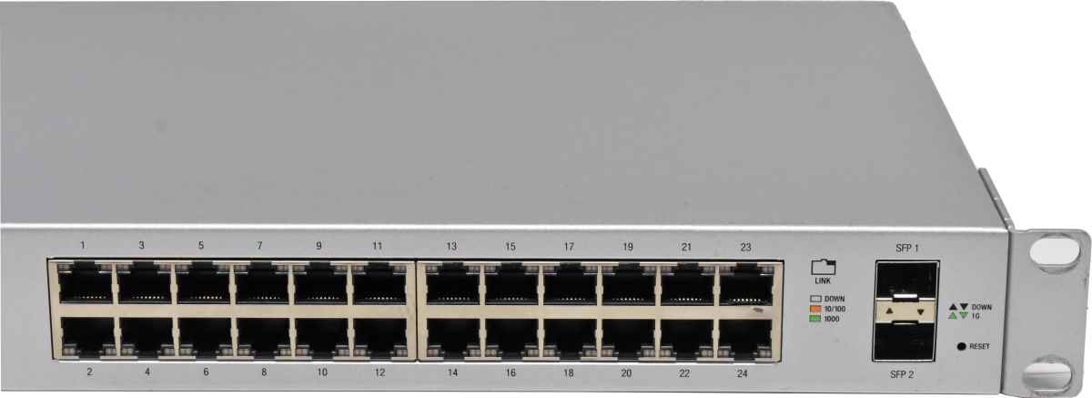 Ubiquiti UniFi Switch 24 US-24 25W 24-Port Gigabit Ethernet Switch 2x 1G SFP +Rack Ears