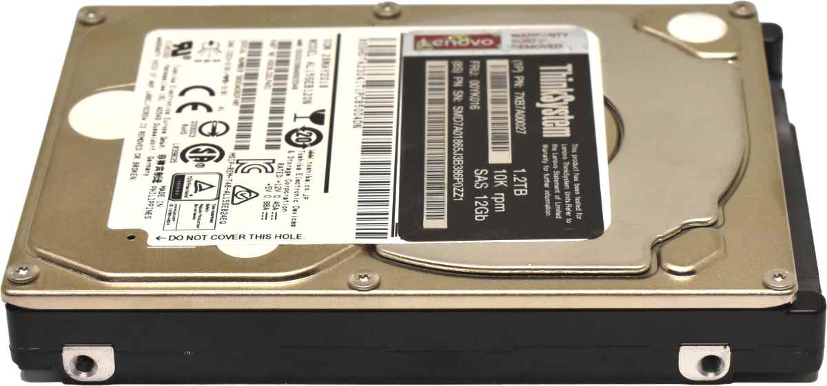 Lenovo Toshiba 1.2TB 00YK016 AL15SEB120N 12G 2.5" 10K SAS HDD