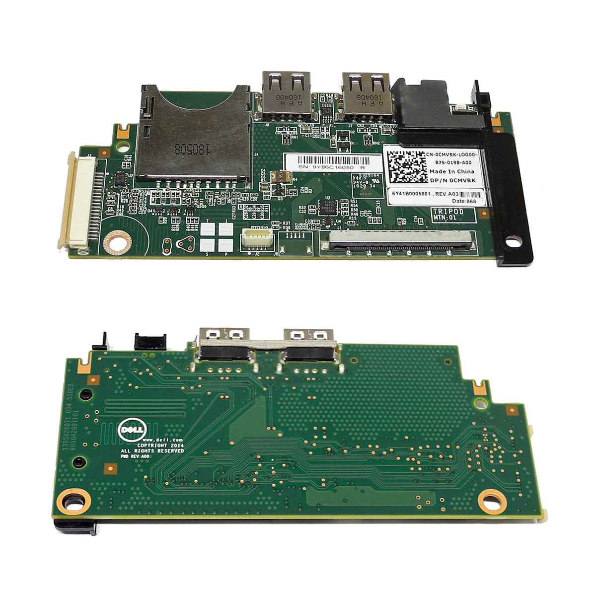 DELL 0CMVRK I/O Front Control Board für PowerEdge R630 + MB/VGA Kabel DELL 0CMVRK I/O Front Control Board für PowerEdge R630 + MB/VGA Kabel