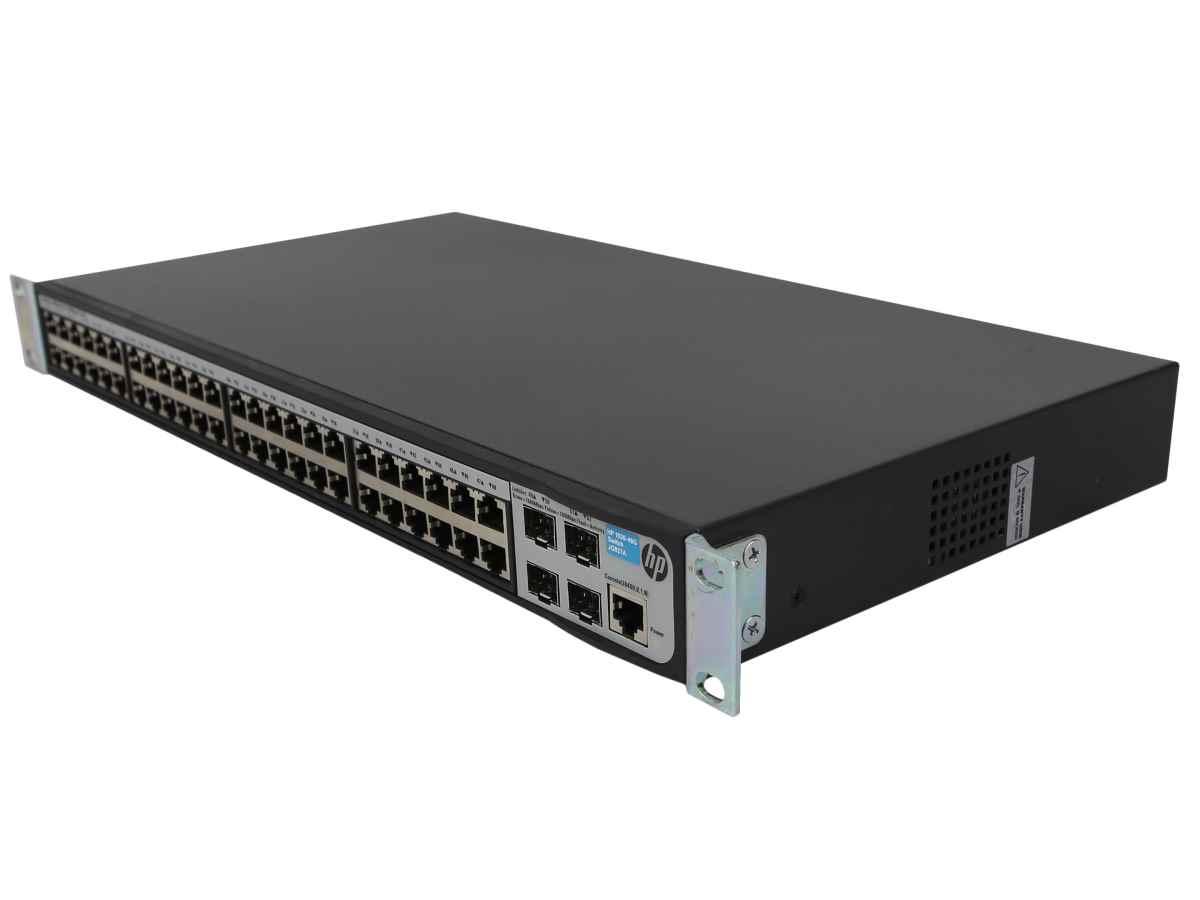 HP 1920-48G JG927A 48-Port 1G RJ-45 Gigabit Ethernet Switch 4x 1G SFP