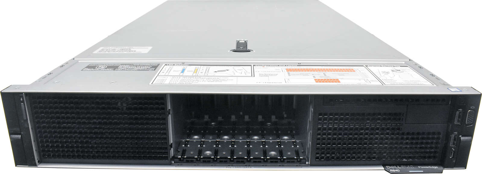 Dell-PowerEdge-R840-2x-Gold-6144-192GB-RAM-PC4-2x-001.jpg Dell PowerEdge R840 2x Gold 6144 192GB RAM PC4 2x Normale HS 8x SFF 2,5" H730p mini