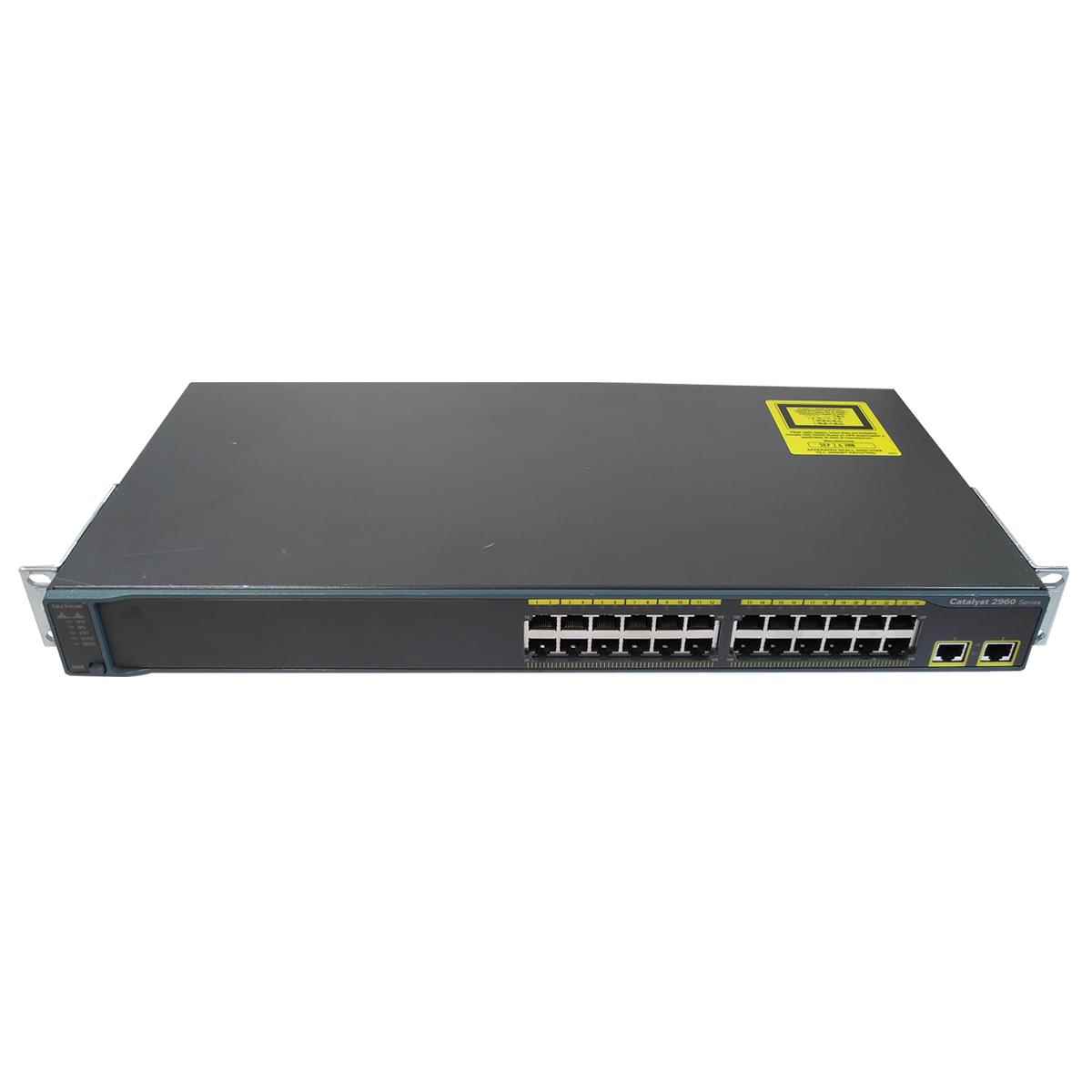 Cisco Catalyst WS-C2960-24TT-L 24-Port Fast + 2-Port Gigabit Ethernet Switch Cisco Catalyst WS-C2960-24TT-L 24-Port Fast + 2-Port Gigabit Ethernet Switch