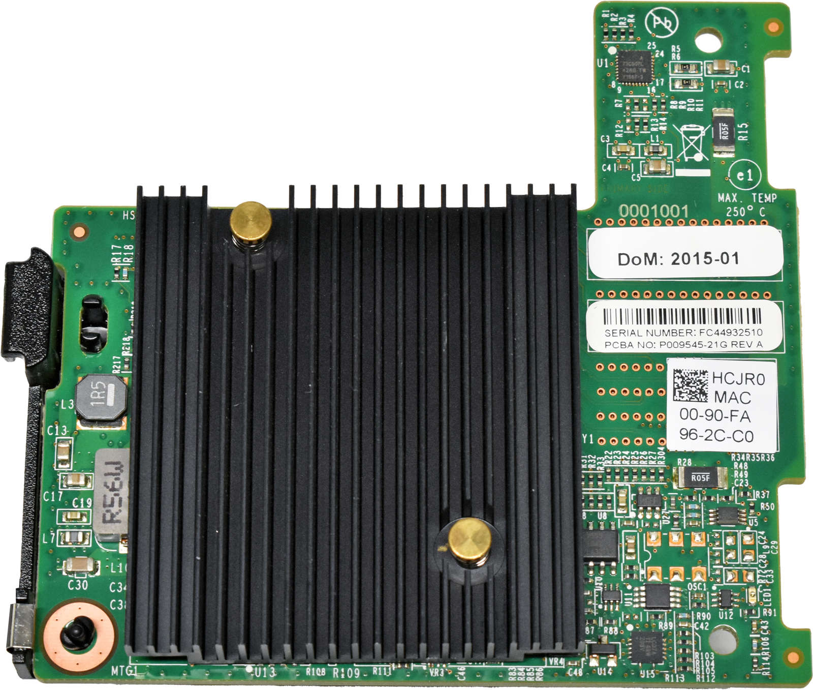 Dell-Emulex-0HCJR0-P009545-21G-10G-Dual-Port-Netwo-004.jpg Dell Emulex 0HCJR0 P009545-21G 10G Dual-Port Network Mezzanine Adapter M630 M640