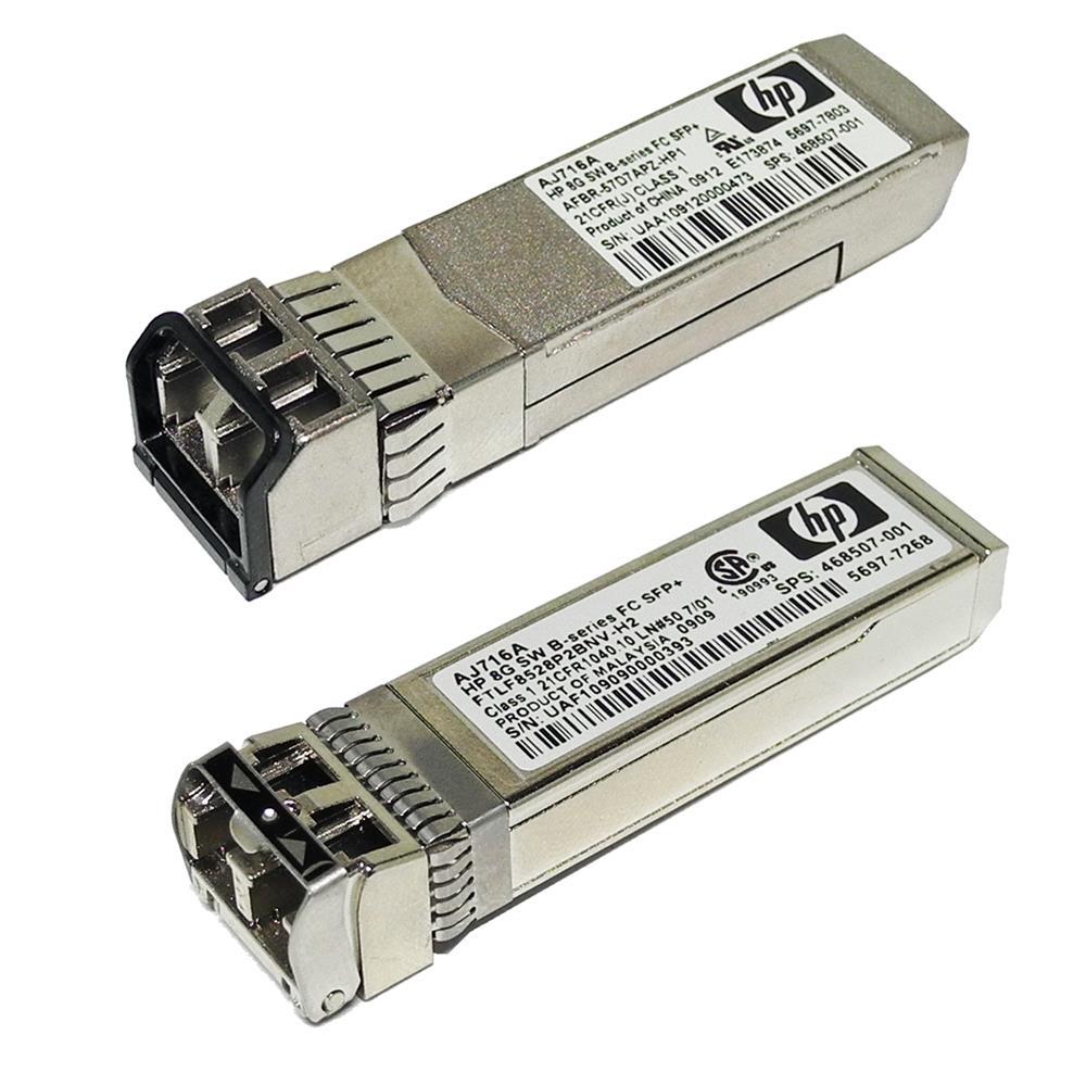 HP Original AJ716B FC SFP+ 8Gb/s SW 850 nm Transceiver Module 670504-001 HP Original AJ716B FC SFP+ 8Gb/s SW 850 nm Transceiver Module 670504-001