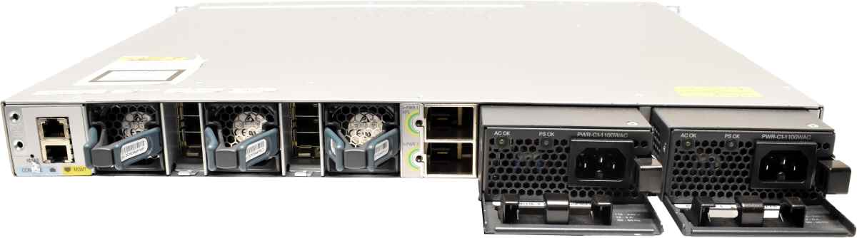 Cisco Catalyst WS-C3850-48F-L V05 48-Port PoE+ C3850-NM-4-1G Module Gbit Switch