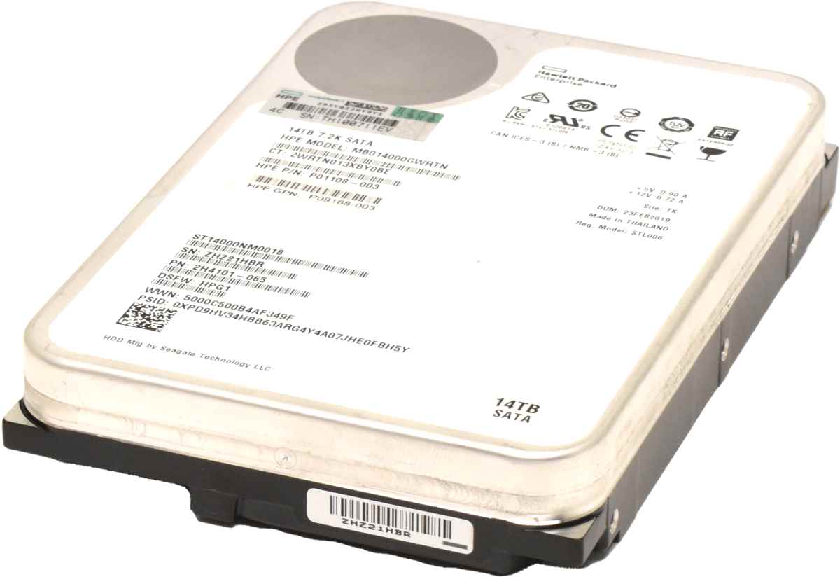 Seagate Exos Enterprise X14 14TB 6G 7,2K SATA HDD Festplatte ST14000NM0018 HP P01108-003 Seagate Exos Enterprise X14 14TB 6G 7,2K SATA HDD Festplatte ST14000NM0018 HP P01108-003
