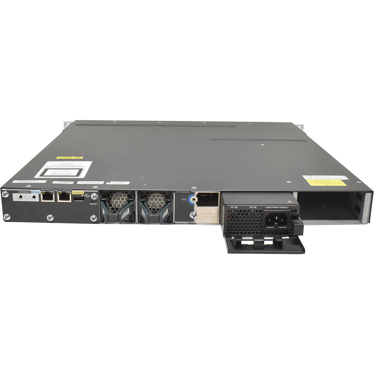 Cisco-WS-C3560X-48T-S-48-Port-RJ-45-GE-Switch-1x-P-004.jpg Cisco WS-C3560X-48T-S 48-Port RJ-45 GE Switch 1x PSU + C3KX-NM-1G Rack Ears