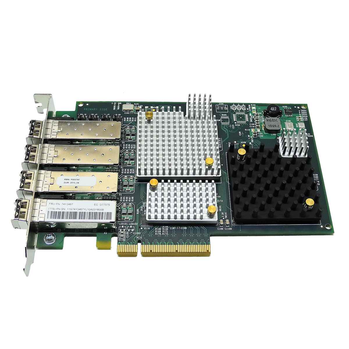 IBM 5729 Emulex LPE12004 Quad-Port 8Gb PCIe x8 FC Server Adapter 74Y3467 FP IBM 5729 Emulex LPE12004 Quad-Port 8Gb PCIe x8 FC Server Adapter 74Y3467 FP