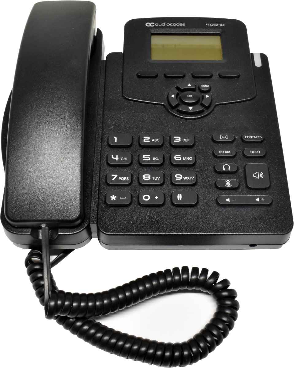 Audiocodes 405HD IP Phone black PoE Systemtelefon GGWV00597 LCD Display