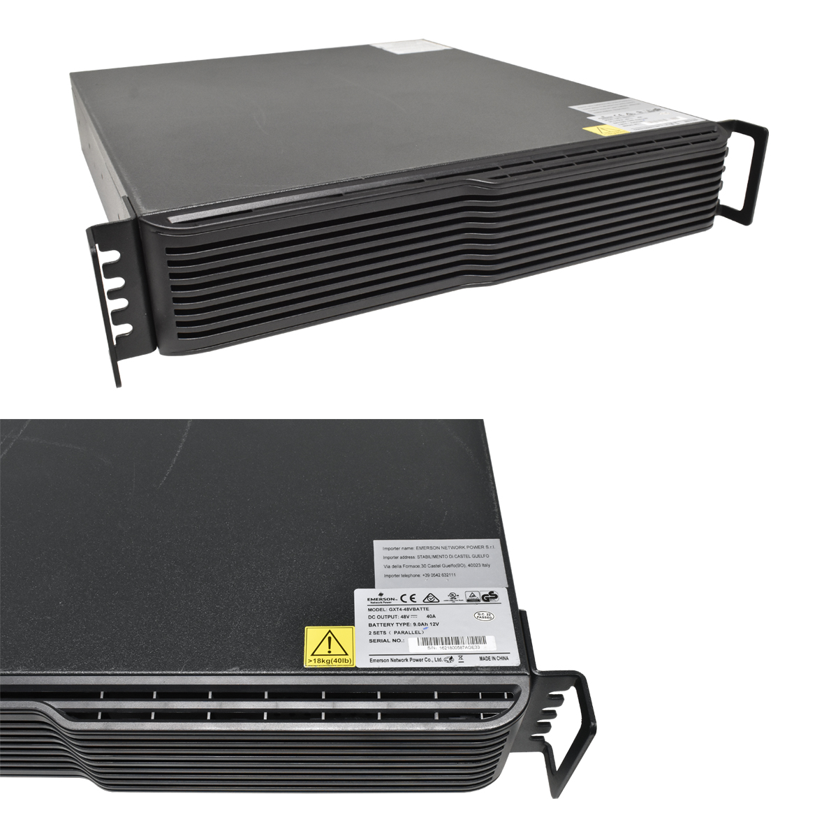Emerson GXT4-48VBatte ext. battery cabinet 40A 9 Ah 12V Emerson GXT4-48VBatte ext. battery cabinet 40A 9 Ah 12V