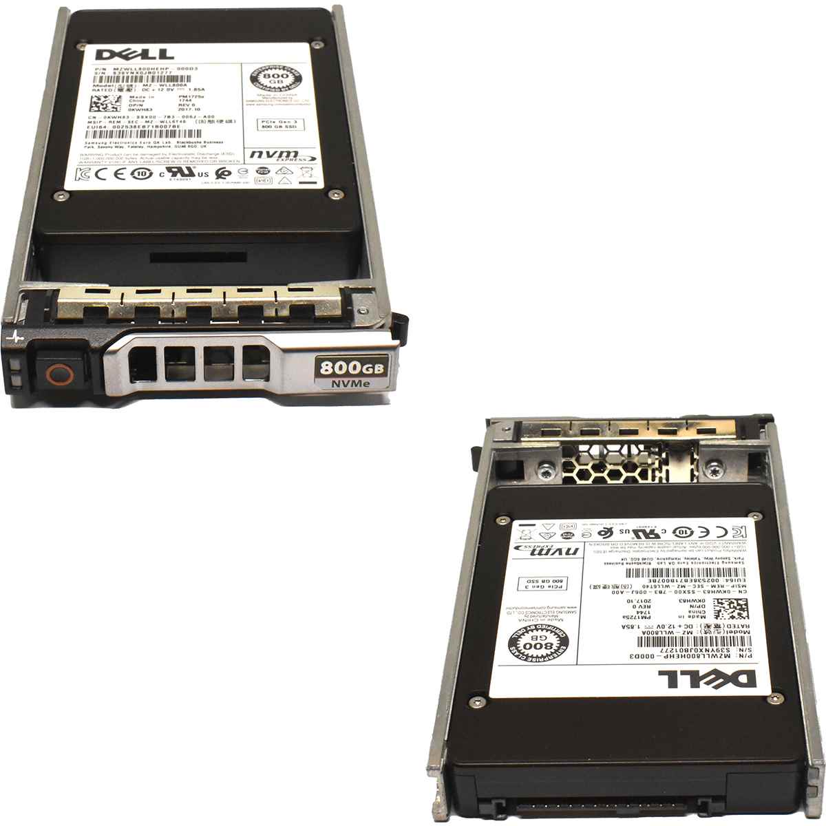 Dell Samsung PM1725a 800GB 2.5" NVMe PCIe SSD MZ-WLL800A 0KWH83 PowerEdge