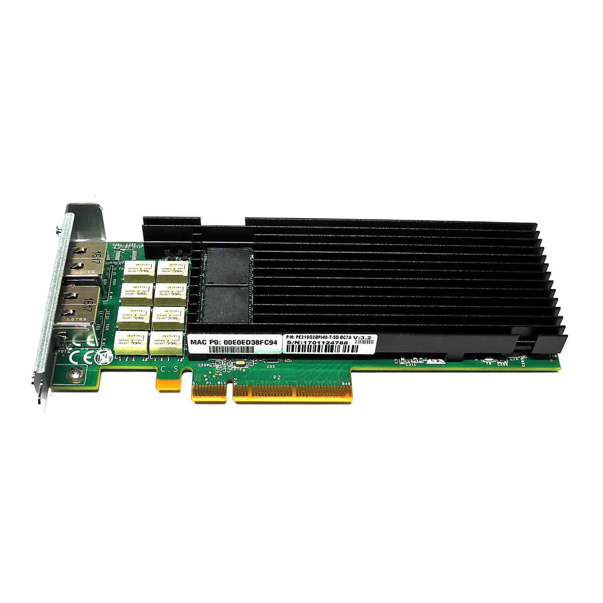 Silicom PE210G2BPI40-T-SD-BC7A Dual-Port 10GbE PCIe x8 Server Bypass Adapter LP Silicom PE210G2BPI40-T-SD-BC7A Dual-Port 10GbE PCIe x8 Server Bypass Adapter LP