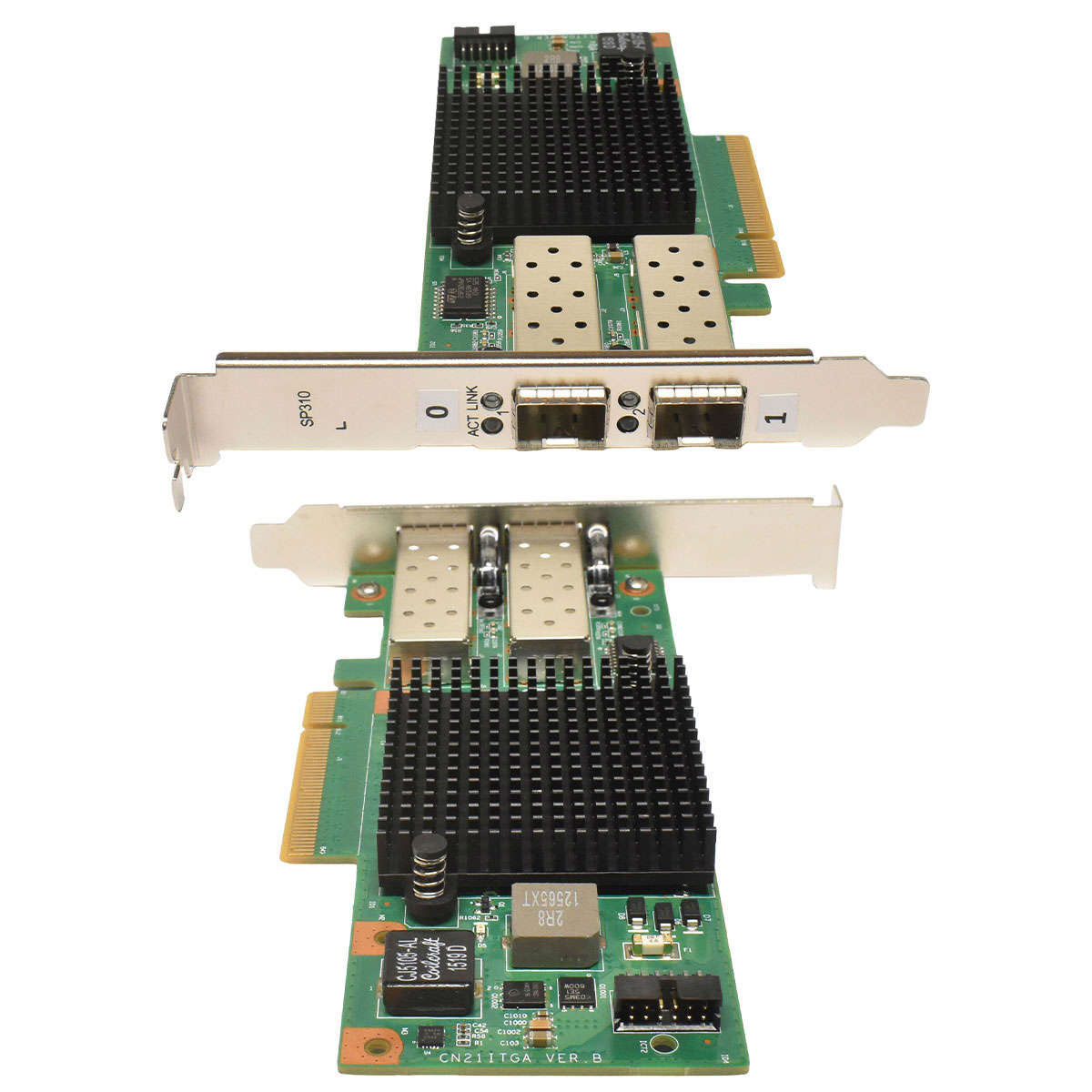 Huawei-CN21ITGAA13-Dual-Port-SFP-10Gbps-PCle-x8-Ne-005.jpg Huawei CN21ITGAA13 Dual-Port SFP+ 10Gbps PCle x8 Netzwerkkarte FP