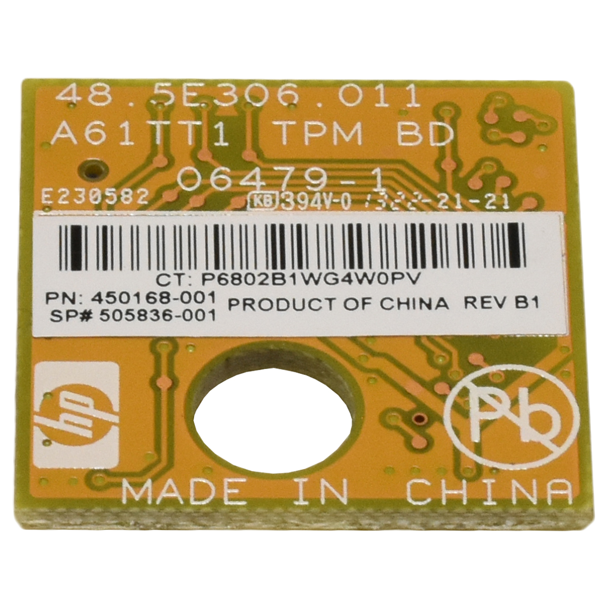 HP 450168-001 StorageWorks Trusted Platform Modul Version 1.2 ProLiant Gen6 - Gen9