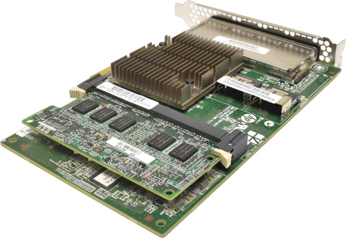 HP Smart Array P822 SAS RAID Controller 6Gb PCIe x8 2GB FBWC 643379-001 + BBU +2x Kabel