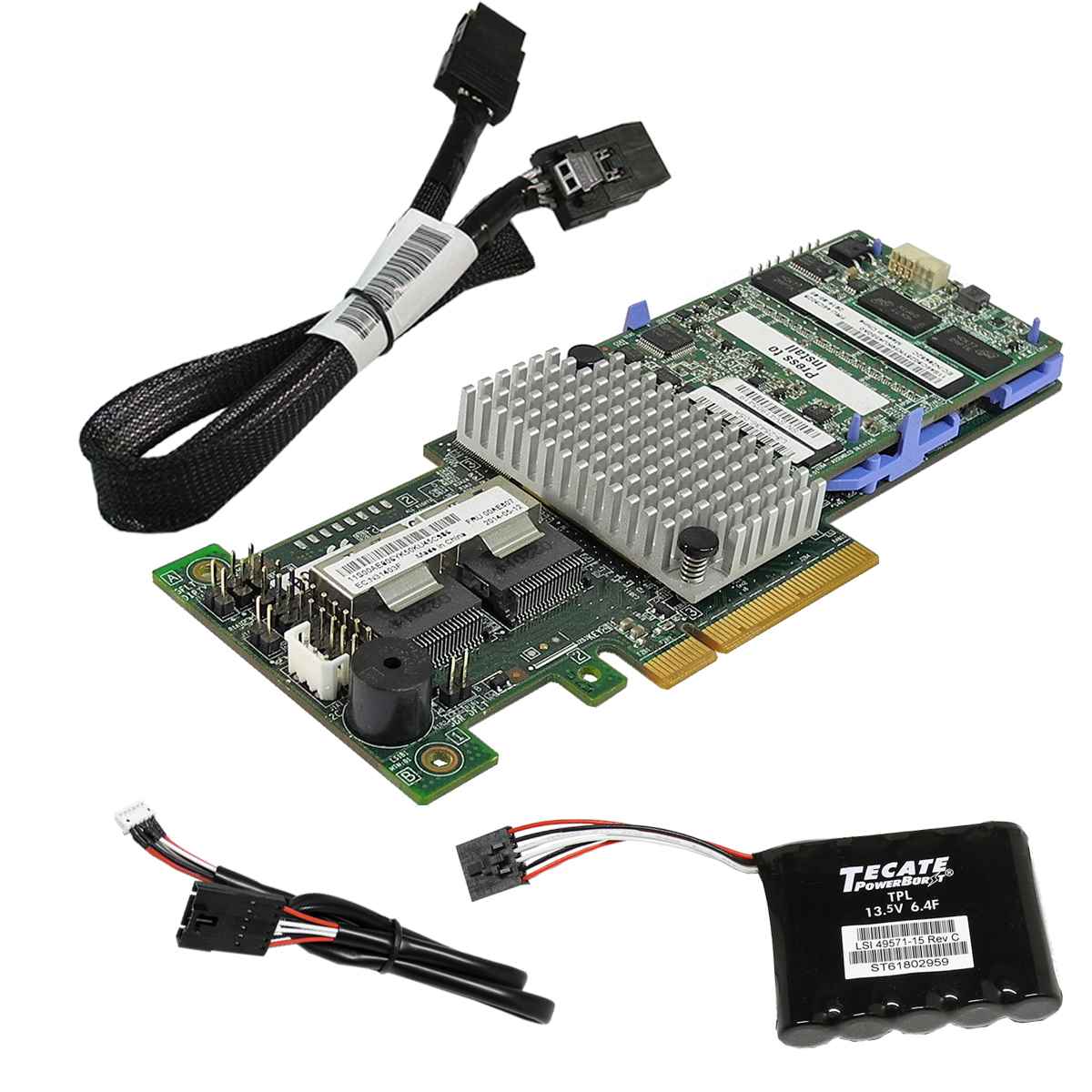 IBM ServeRAID M5110 6 Gb/s RAID Controller L3-25422-46A 00AE807 +BBU +Kabel IBM ServeRAID M5110 6 Gb/s RAID Controller L3-25422-46A 00AE807 +BBU +Kabel