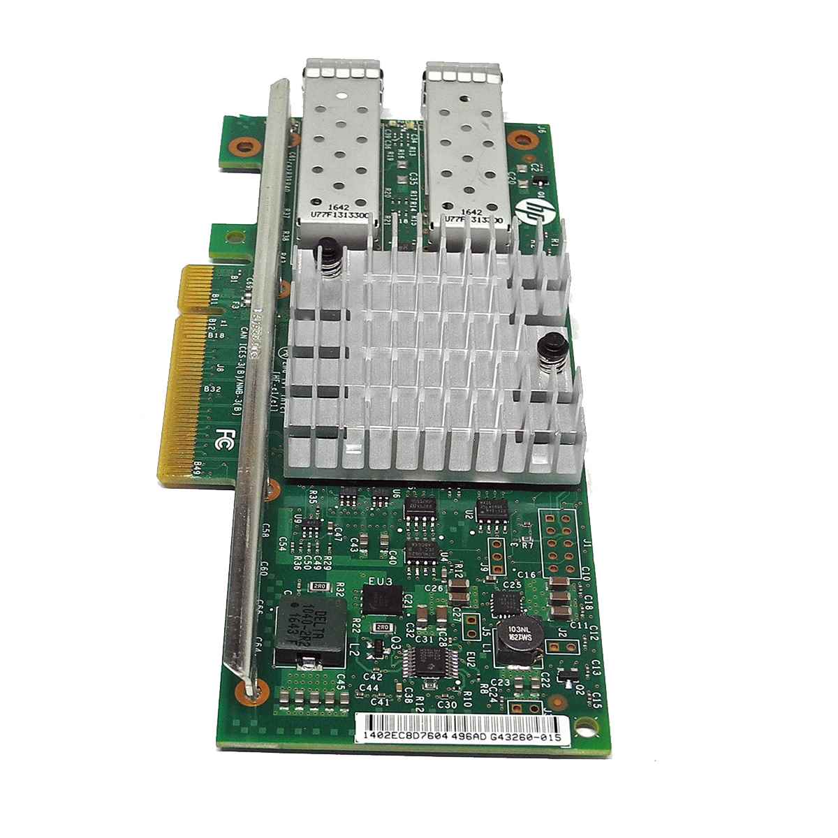 HP 560SFP+ 2l-Port 10GbE PCIe x8 Converged Network Adapter 669279-001 o.Bracket HP 560SFP+ 2l-Port 10GbE PCIe x8 Converged Network Adapter 669279-001 o.Bracket