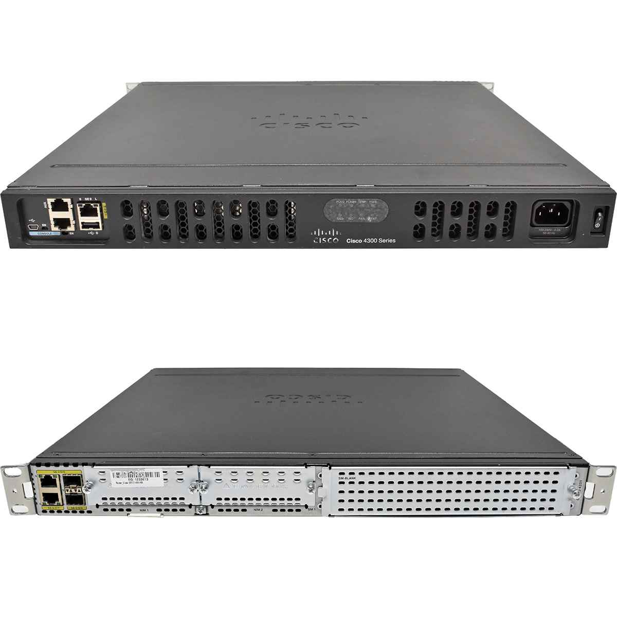 Cisco 4300 Series ISR4331/K9 GE Integrated Services Router +Rack Ears Cisco 4300 Series ISR4331/K9 GE Integrated Services Router +Rack Ears