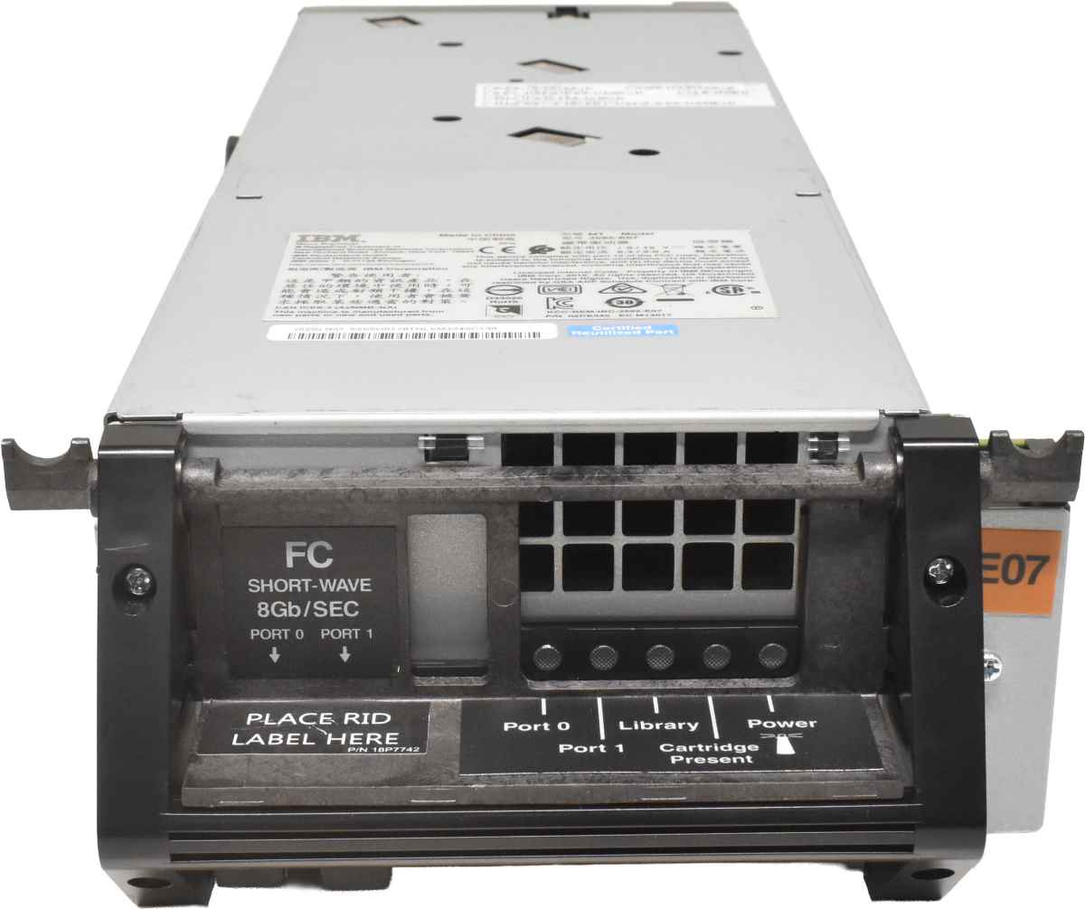 IBM 3592-E07 TS1140 8Gb/sec 4TB FC Tape Drive